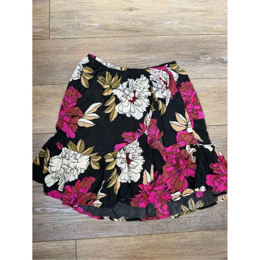 Billabong tropical flower gauzy skirt Sz S
